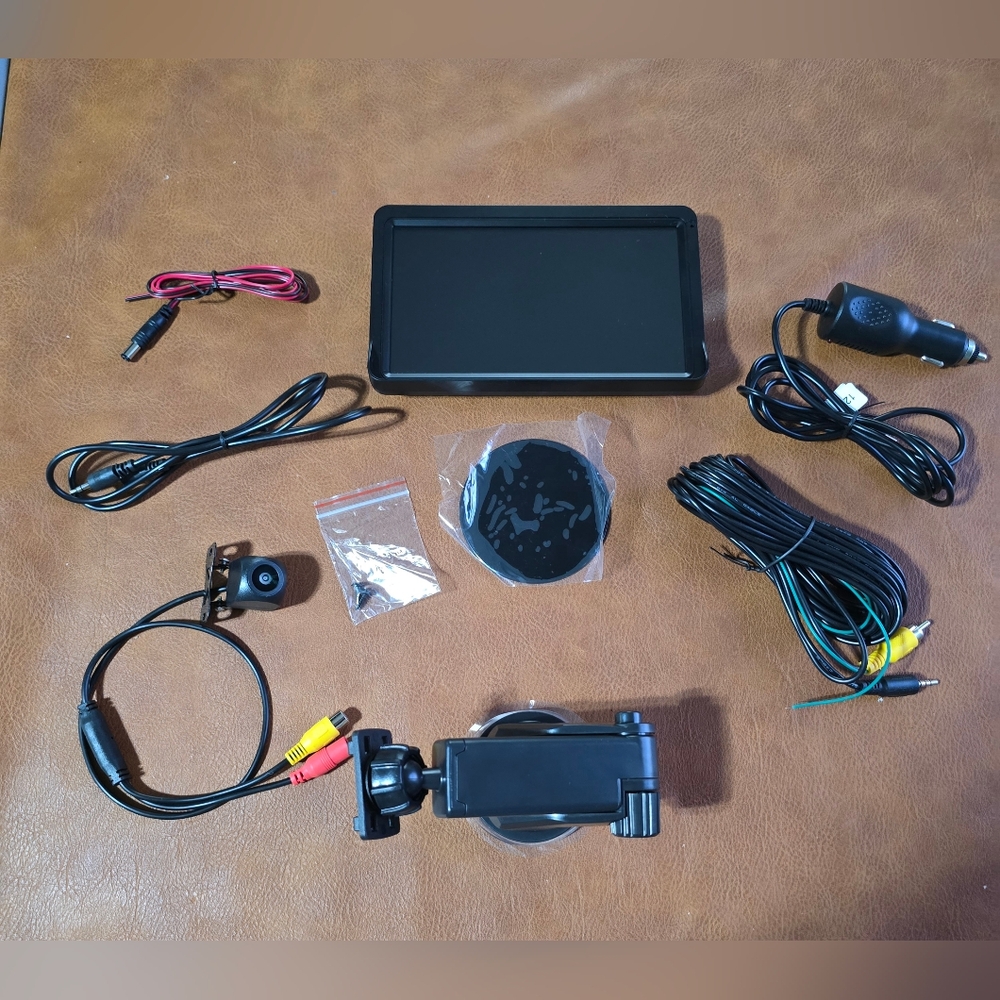 Car Audio Video GPS System with Black Display